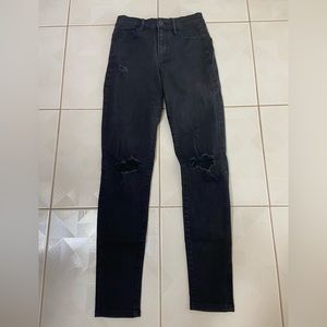 Garage Black Distressed Jeans